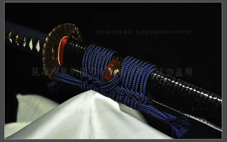 中金曲刃環首片手刀 古兵器 武具　刀装具　日本刀　模造刀 居合刀   短刀 金背九环刀_长兵器_十八般兵器